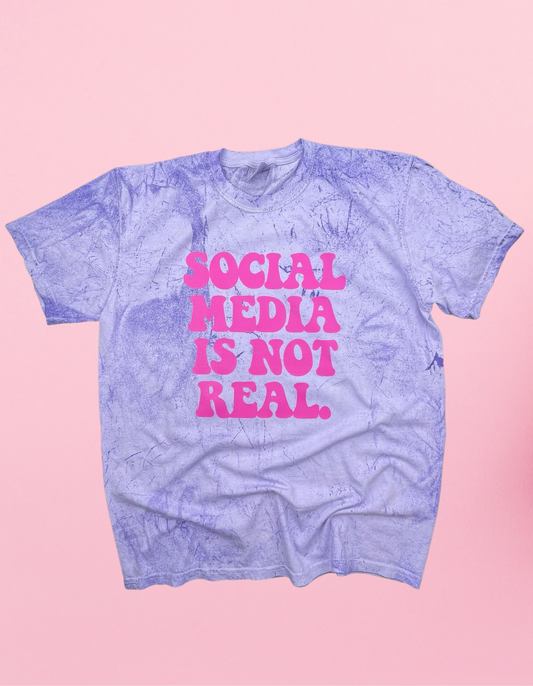 Social Media Is Not Real Shirt