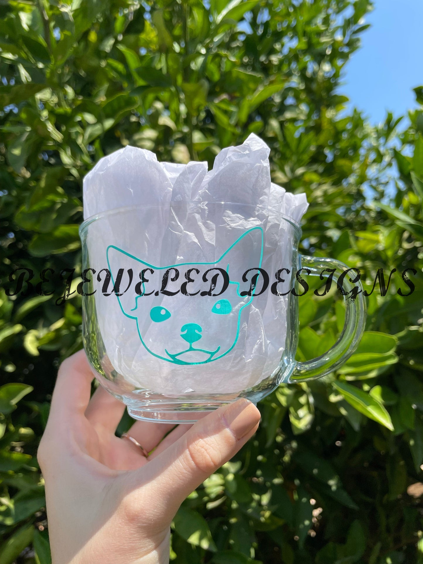 Custom Animal Glass Mug