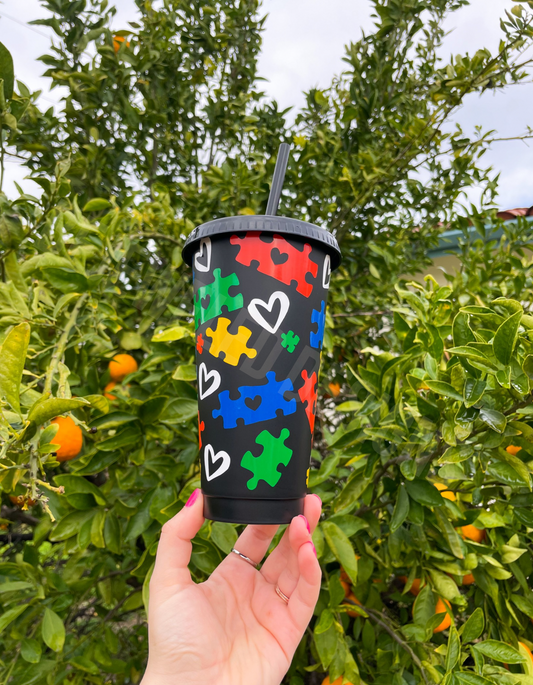 Autism Awareness Cold Cup