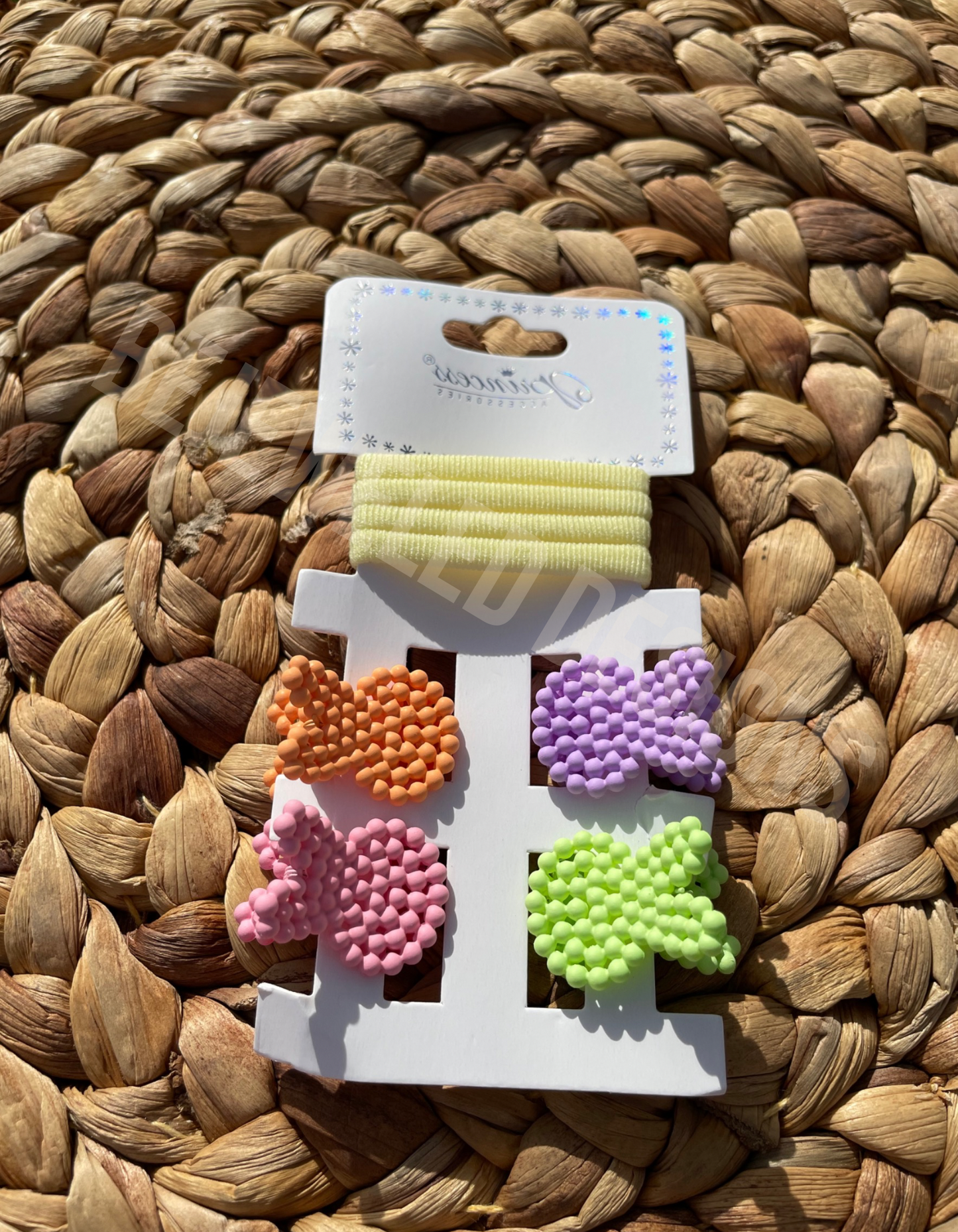 Kids Mini Hair Clips & Ties Set