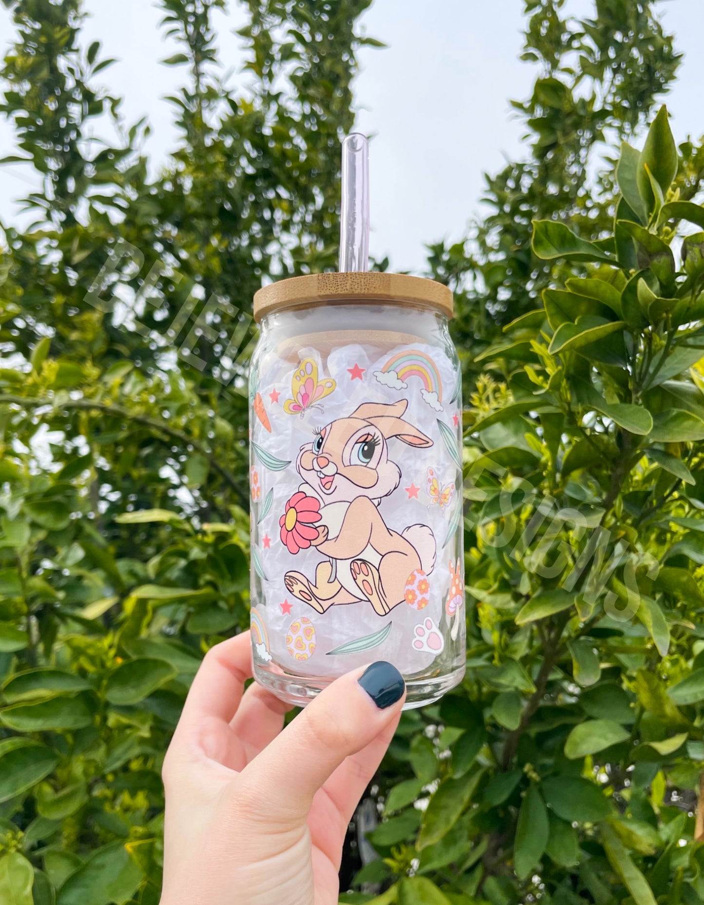 Cute Bunny Beer Can