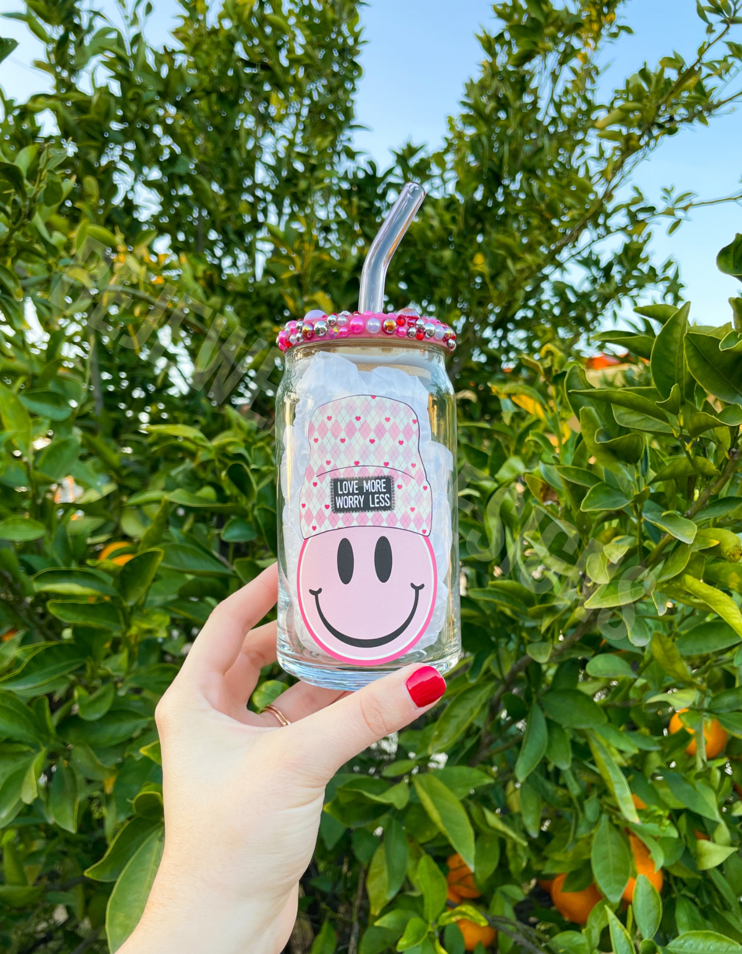 Love More Worry Less Beer Can