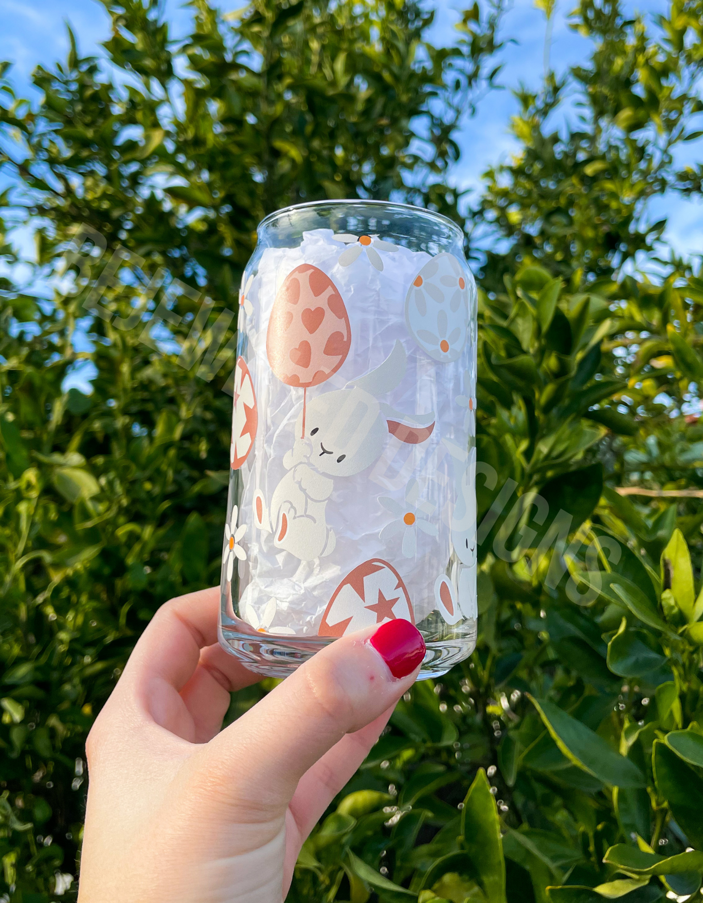 Bunny Balloon Beer Can