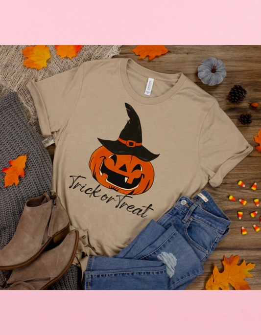 Trick Or Treat Pumpkin Shirt