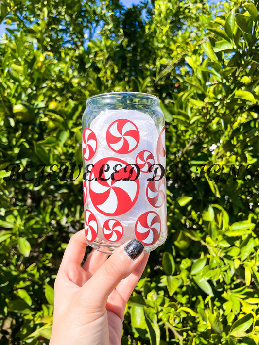 Peppermint Swirls Beer Can