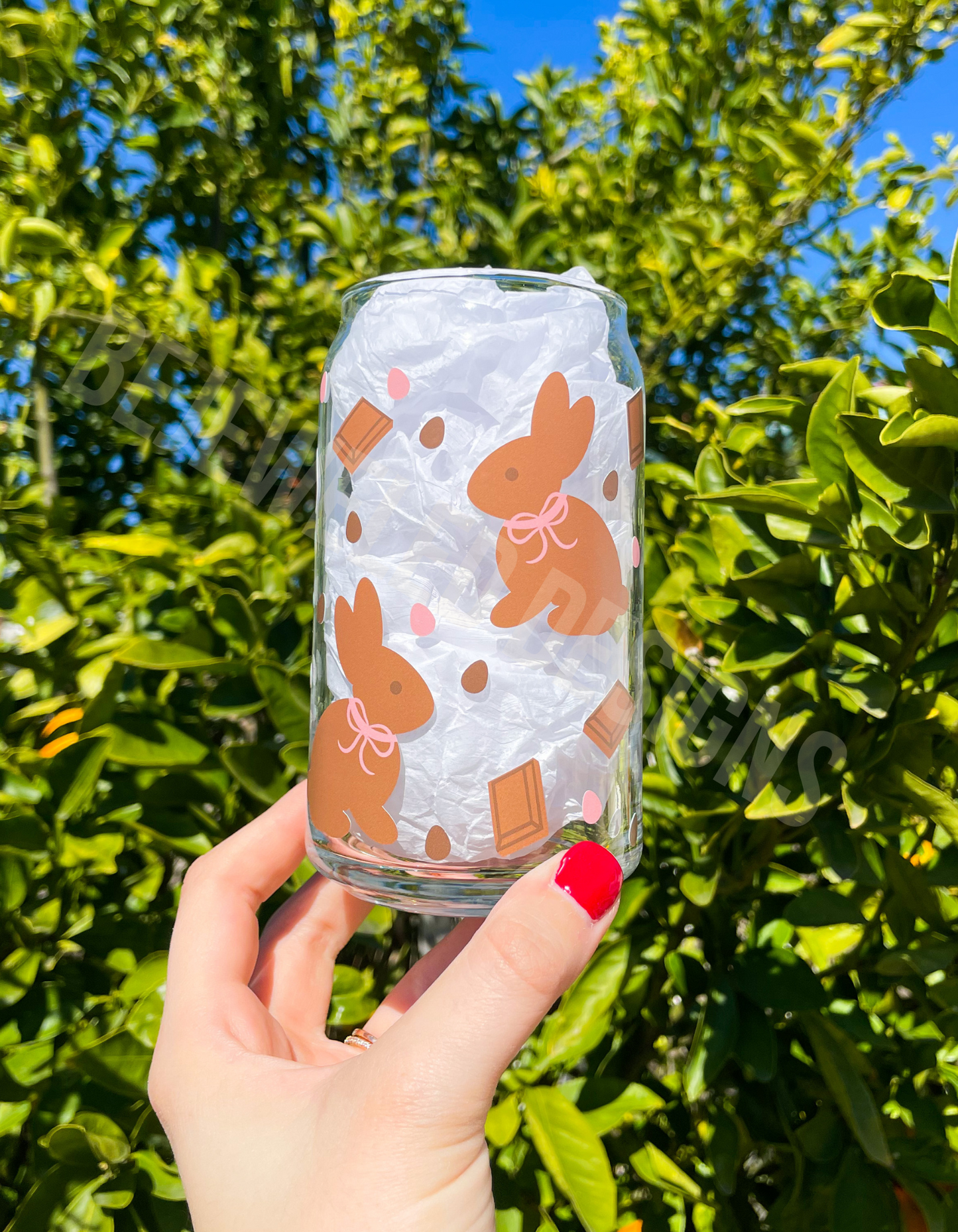 Chocolate Bunnies Beer Can