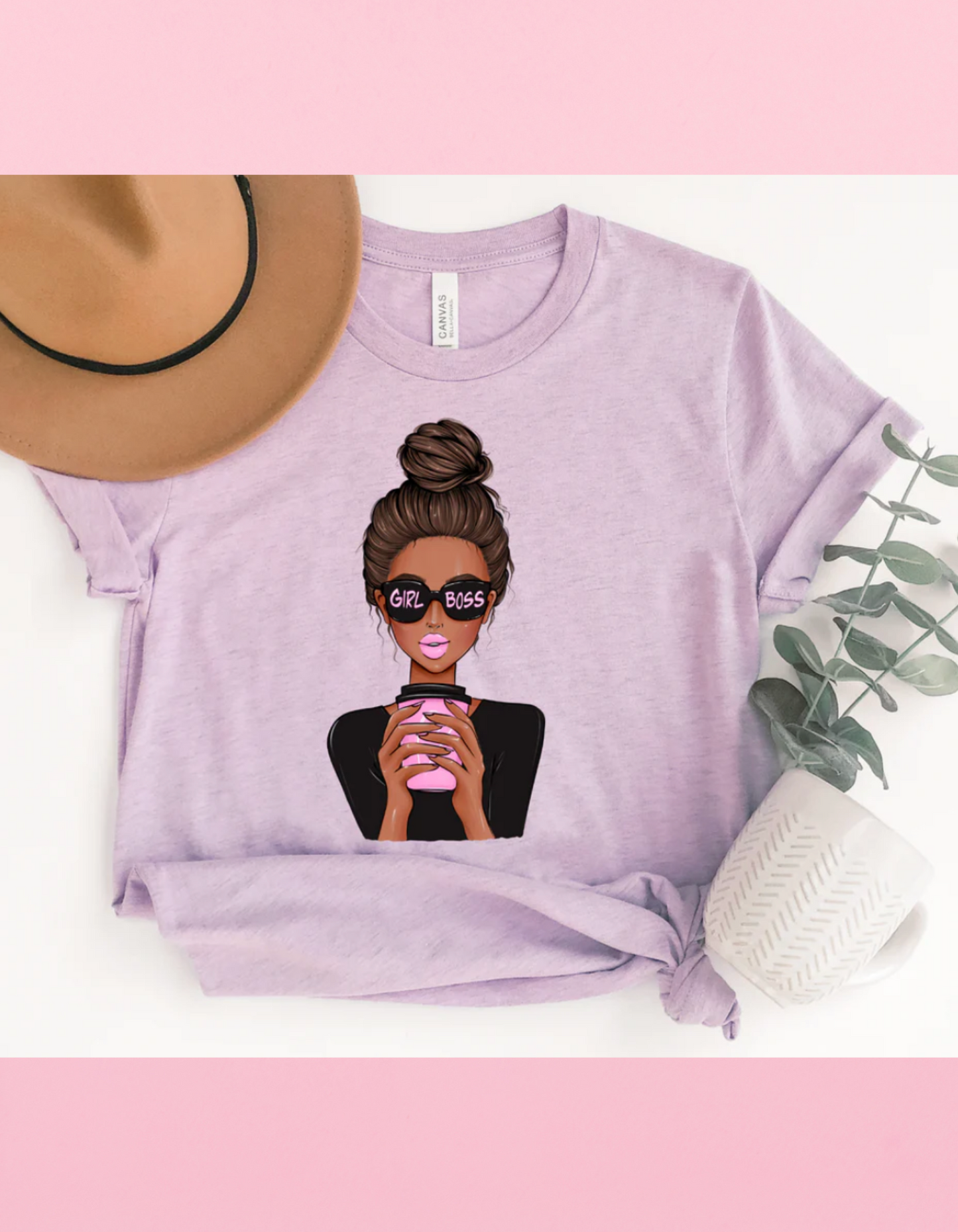 Brunette Girl Boss Shirt