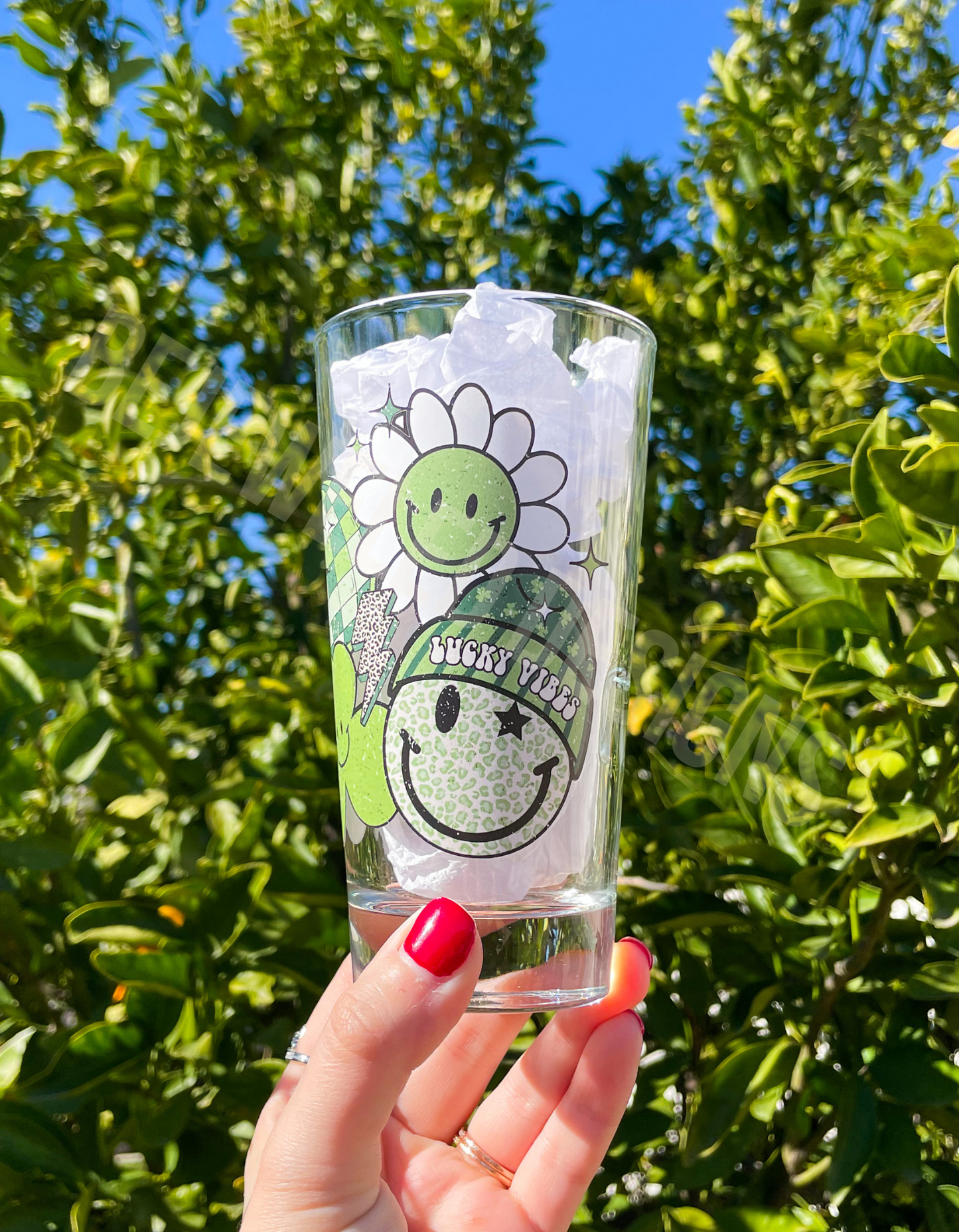 Lucky Vibes Glass